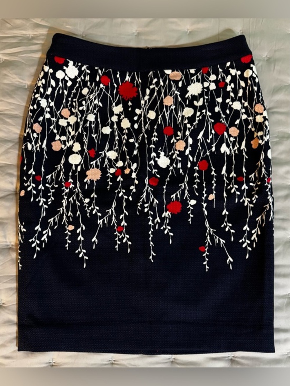NWOT Boden Navy Floral Skirt (6P)